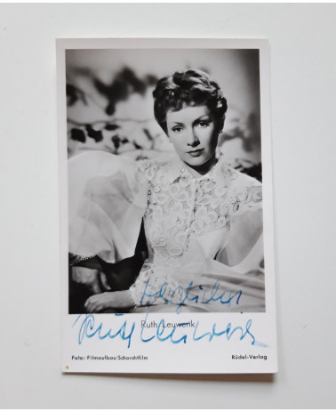 Autogramm Ruth Leuwerik mit Signatur, ca. 1953